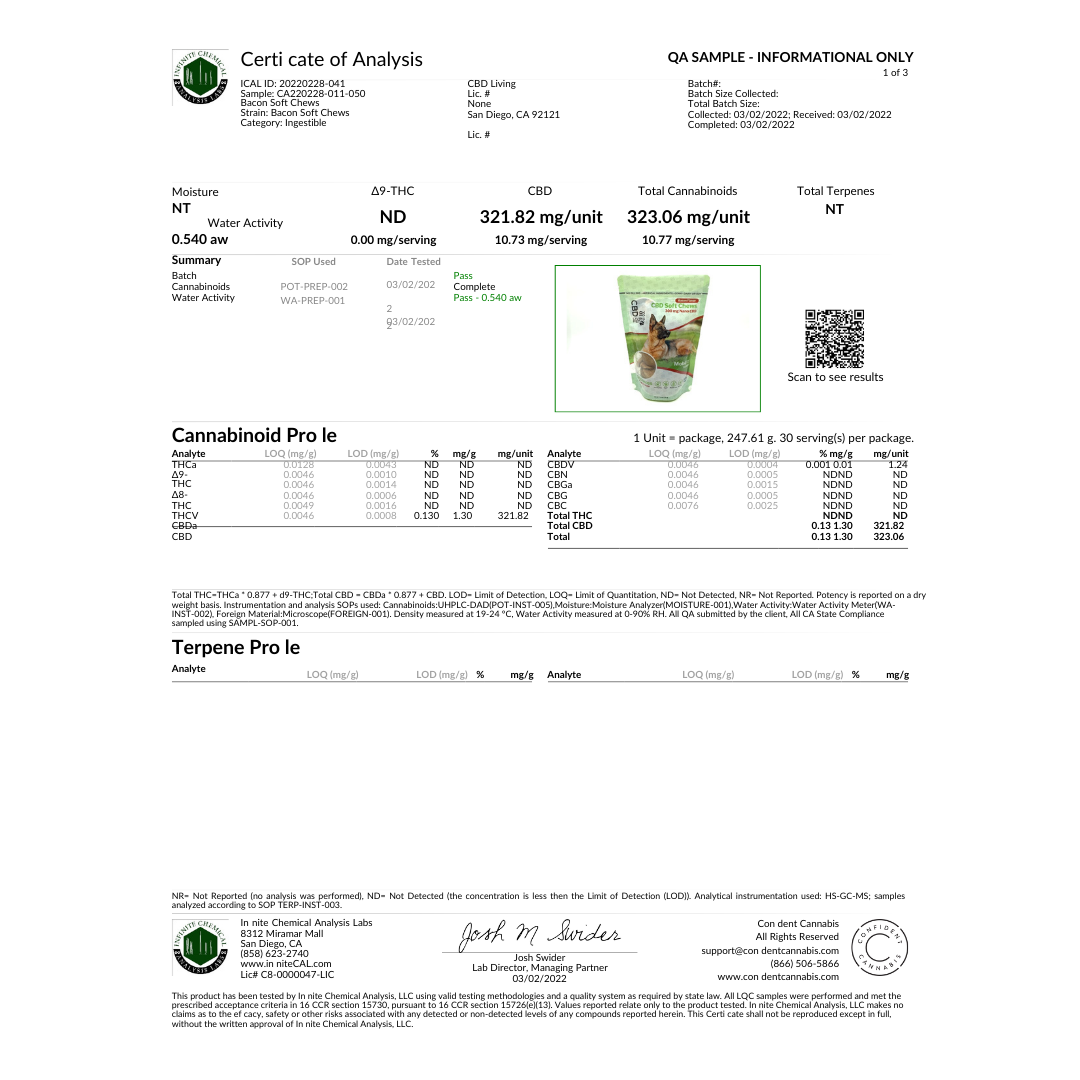 CBD Living Pet Chews