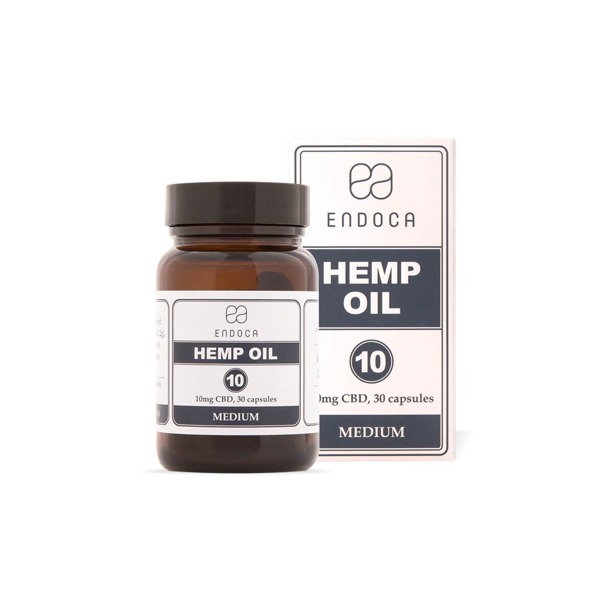 Endoca 10mg Raw CBD Capsules (Medium)