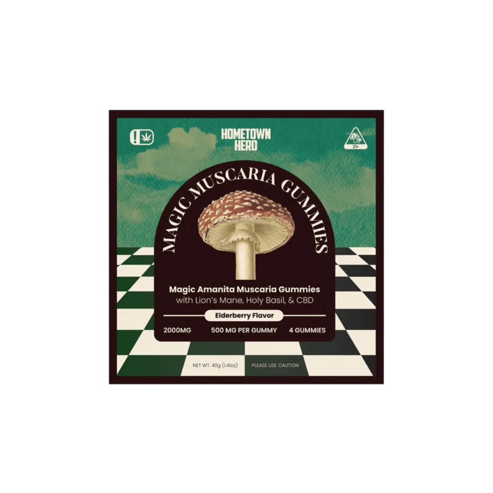 Hometown Hero Magic Muscaria Elderberry Gummies