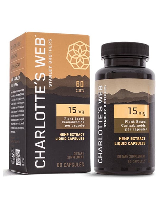 Charlotte's Web 15mg Hemp CBD Liquid Capsules