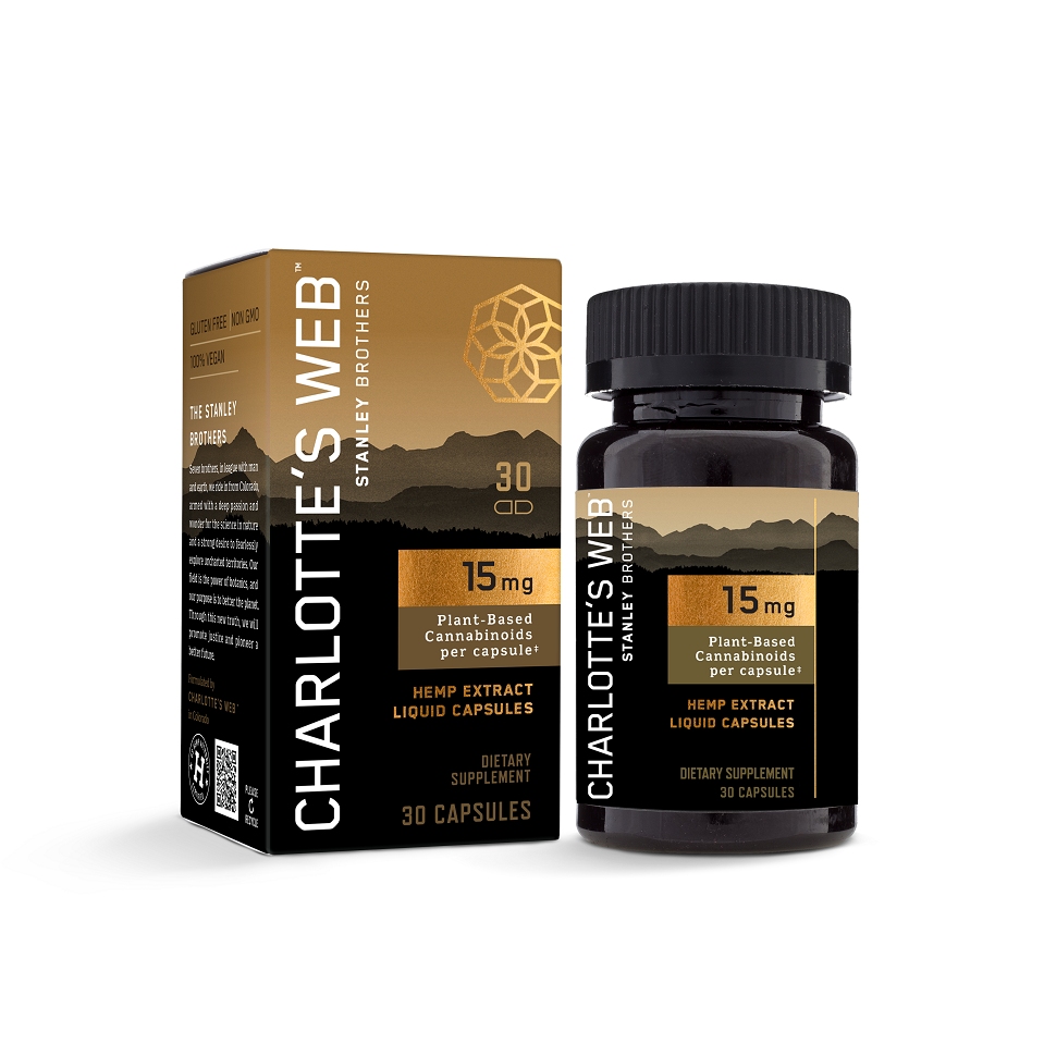 Charlotte's Web 15mg Hemp CBD Liquid Capsules