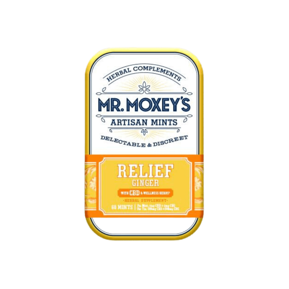 Mr. Moxey's Relief 5mg CBD Ginger Mints 60ct